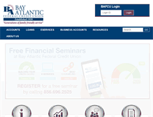 Tablet Screenshot of bayatlanticfcu.org